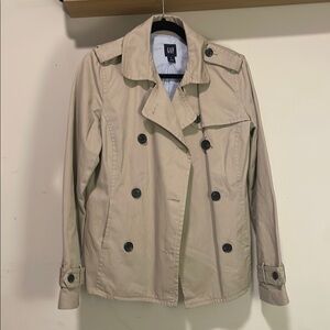 GAP Double Breasted Trench Jacket (khaki)